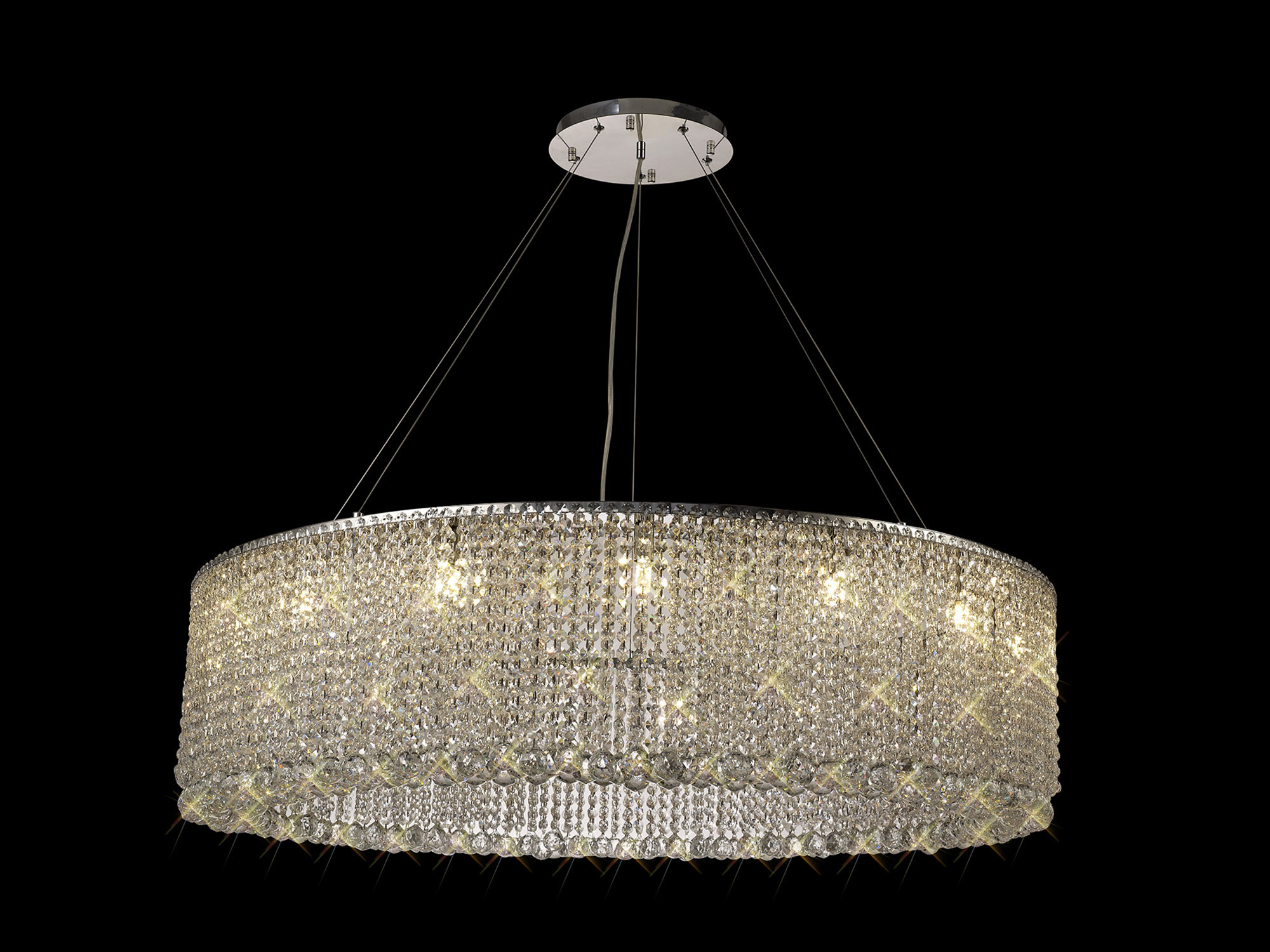 IL31732  Empire Crystal Pendant Chandelier 15 Light (28.2kg) Polished Chrome